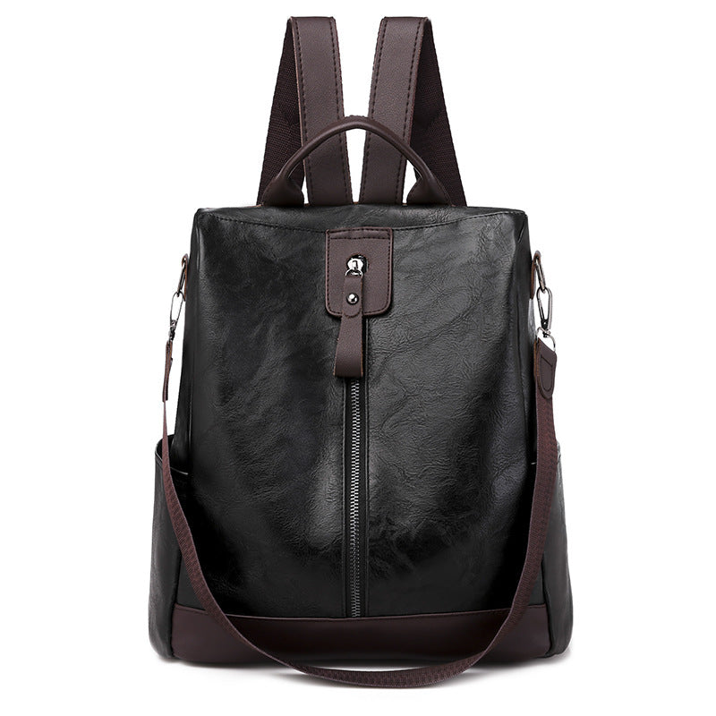 Women's Graceful Retro Soft Leather Leisure Backpacks