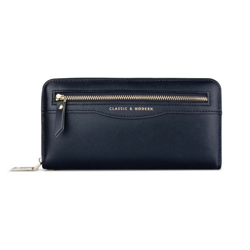 Stylish Attractive Women's Zipper Long Clutch Ladies Wallets