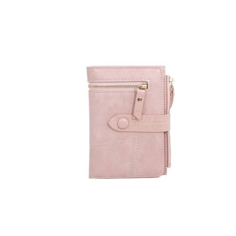 Women's Korean Short Folding Multifunctional Clutch Ladies Wallets