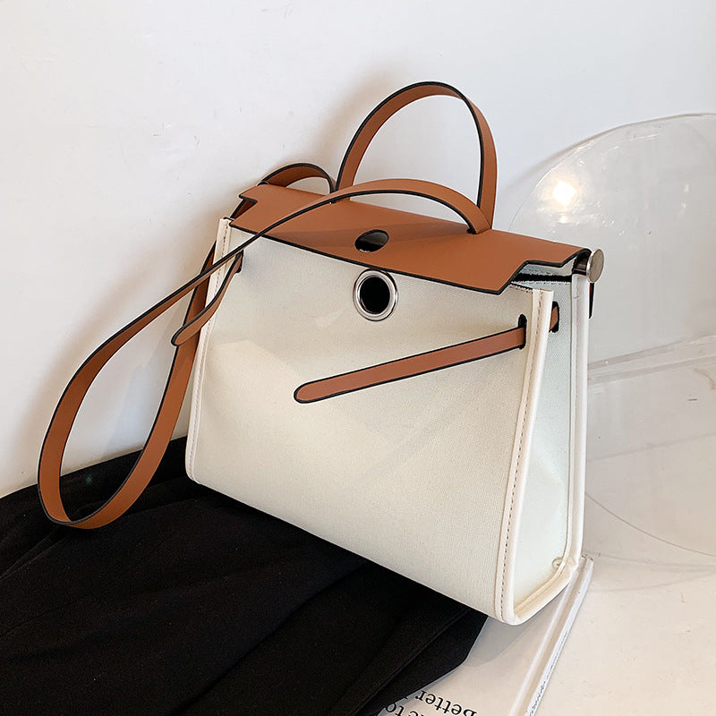 Women's Large Capacity Big Tote Canvas High Crossbody Bags