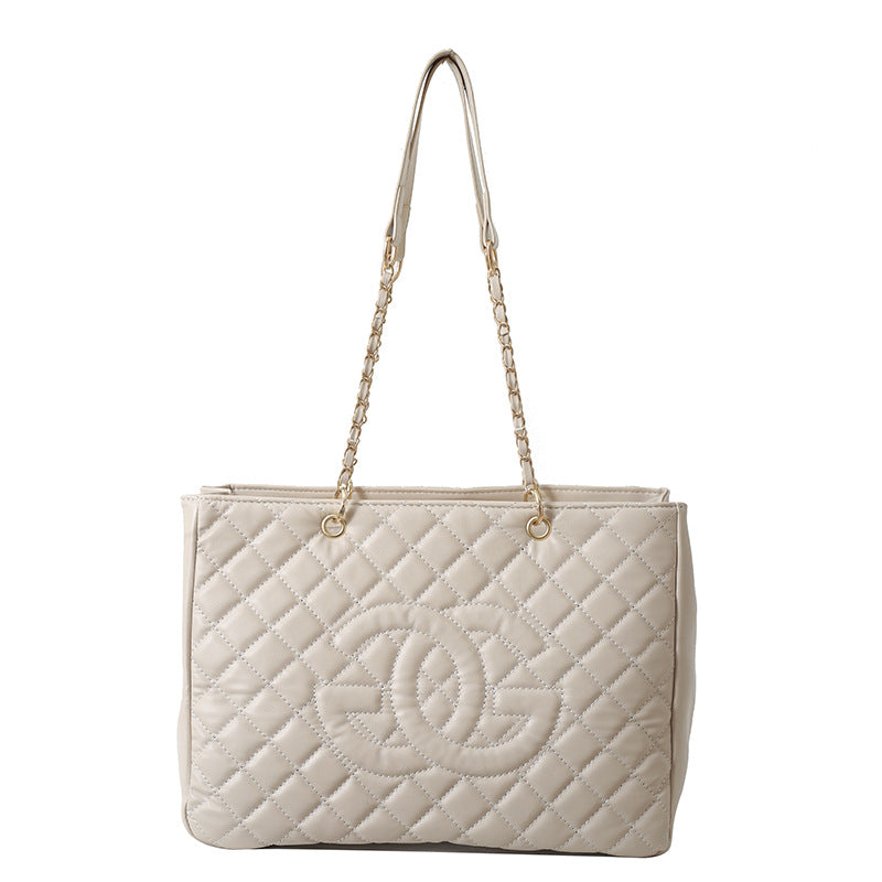 Women's Fashion Letter Tote Large Capacity Chain Trendy Crossbody Bags