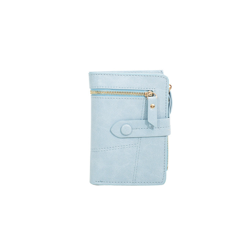 Women's Korean Short Folding Multifunctional Clutch Ladies Wallets