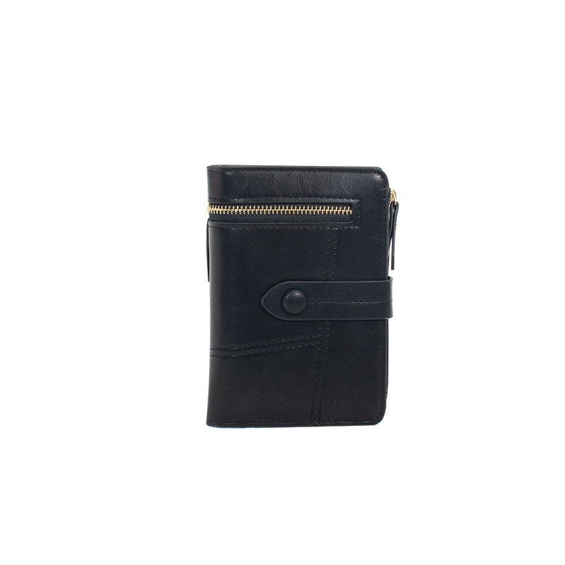 Women's Korean Short Folding Multifunctional Clutch Ladies Wallets
