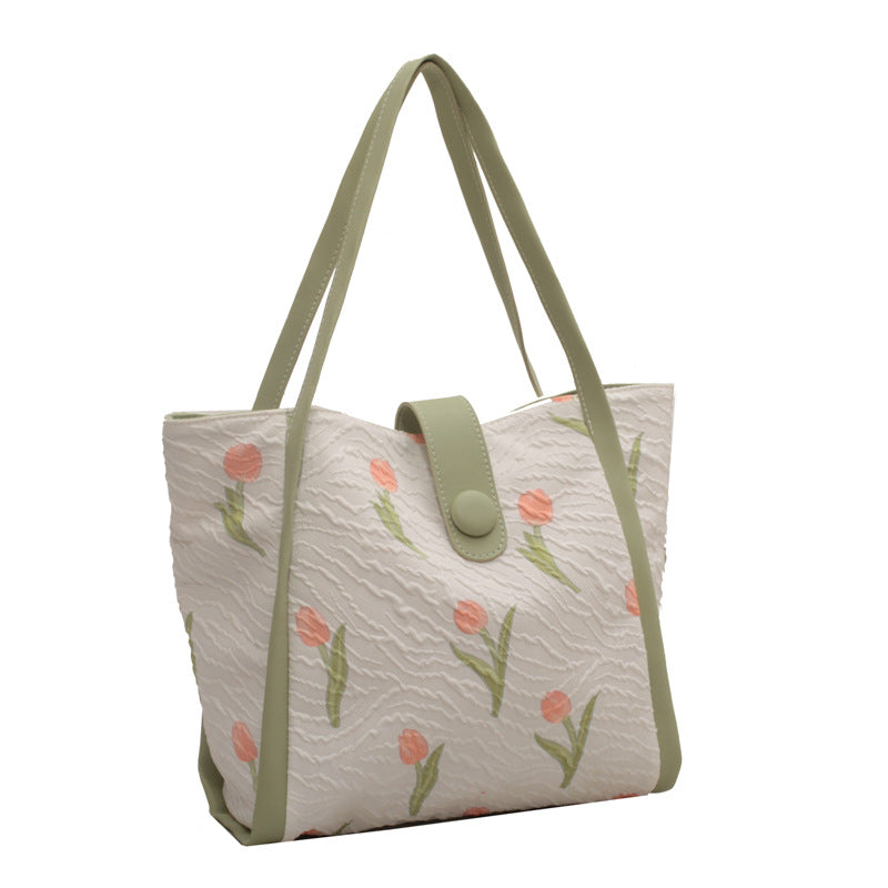 Women's Canvas Fashion Out Commuter Tote Versatile Shoulder Bags