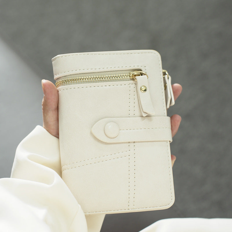 Women's Korean Short Folding Multifunctional Clutch Ladies Wallets