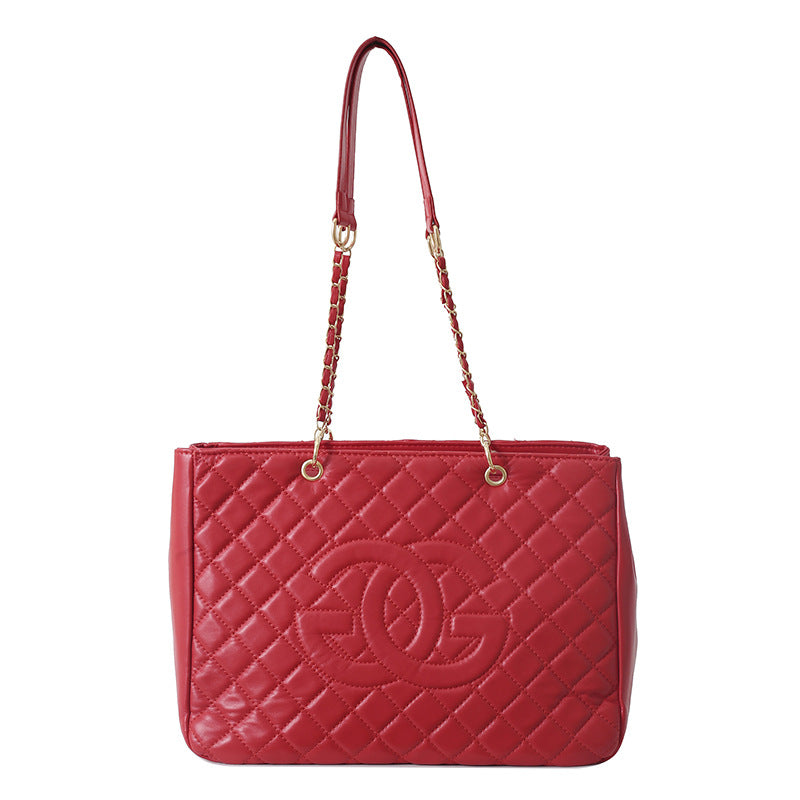 Women's Fashion Letter Tote Large Capacity Chain Trendy Crossbody Bags