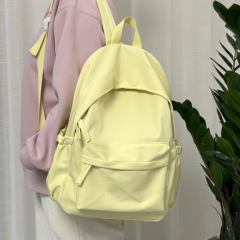 Korean Style Simple Soft Campus Vintage Backpacks