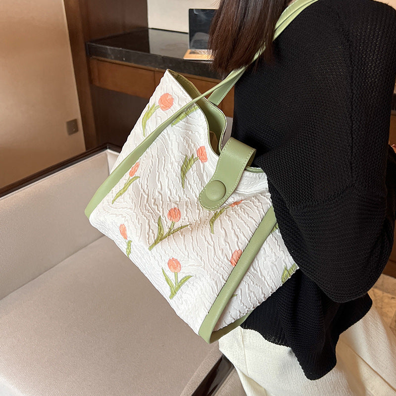 Women's Canvas Fashion Out Commuter Tote Versatile Shoulder Bags