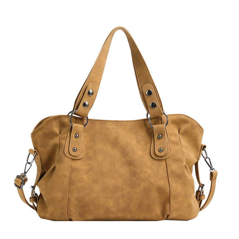 Women's Large Capacity Totes Frosted Solid Color Crossbody Bags