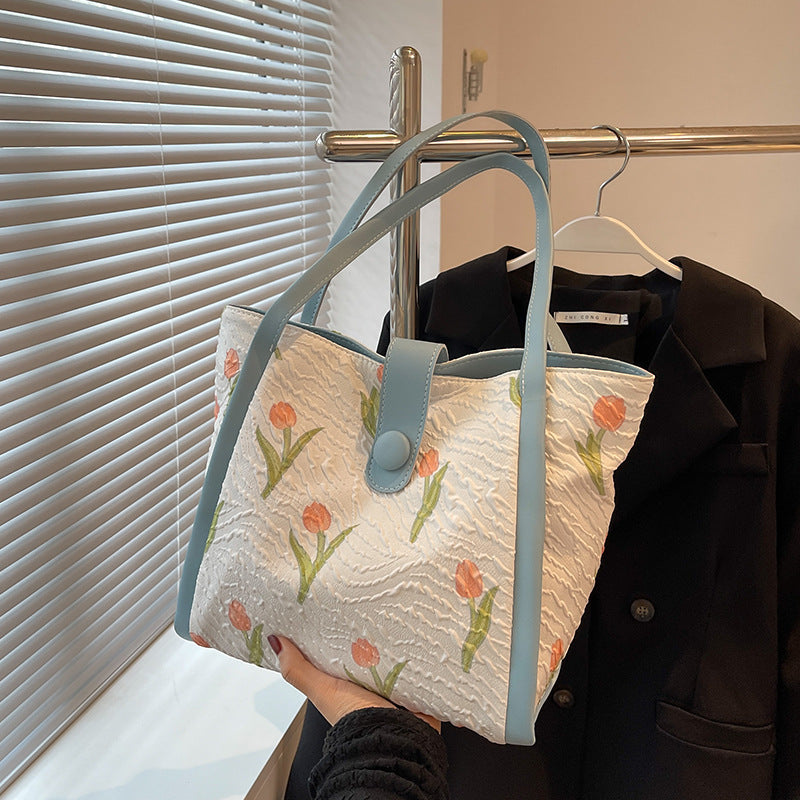 Women's Canvas Fashion Out Commuter Tote Versatile Shoulder Bags