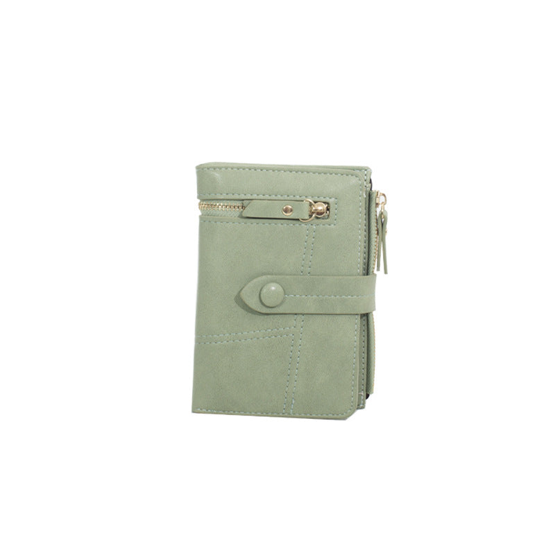 Women's Korean Short Folding Multifunctional Clutch Ladies Wallets