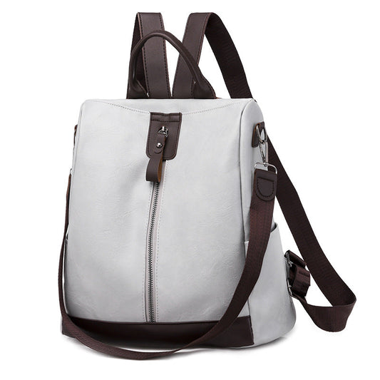 Women's Graceful Retro Soft Leather Leisure Backpacks