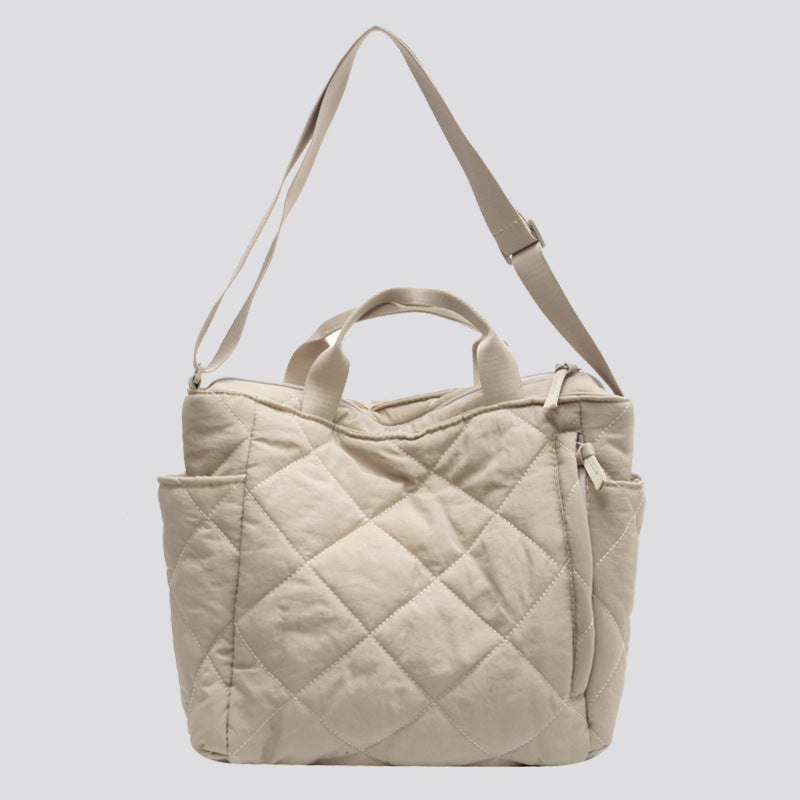 Large Capacity Totes For Class Korean Style Cotton Clothes Soft Bags