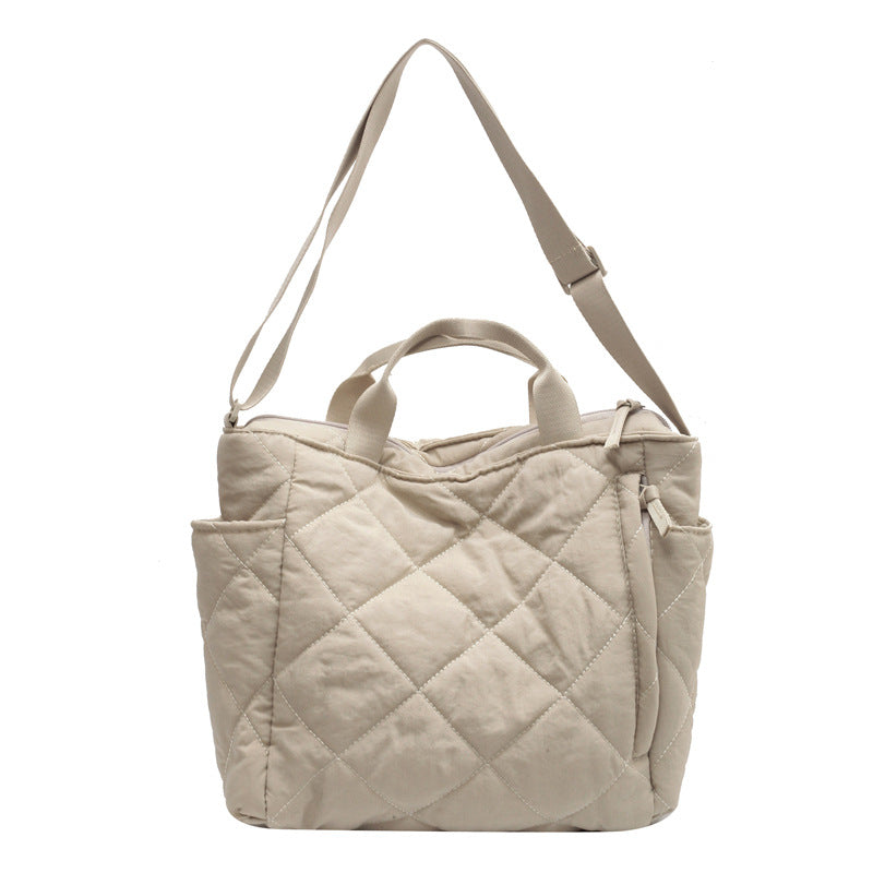Large Capacity Totes For Class Korean Style Cotton Clothes Soft Bags