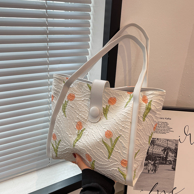 Women's Canvas Fashion Out Commuter Tote Versatile Shoulder Bags