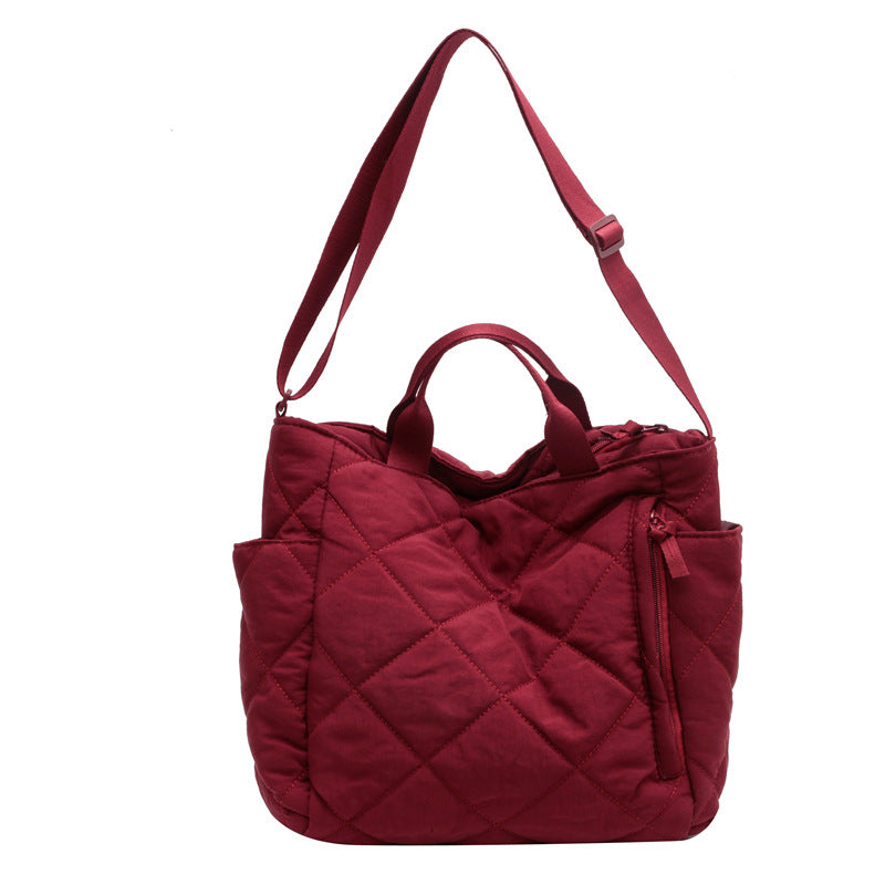 Large Capacity Totes For Class Korean Style Cotton Clothes Soft Bags